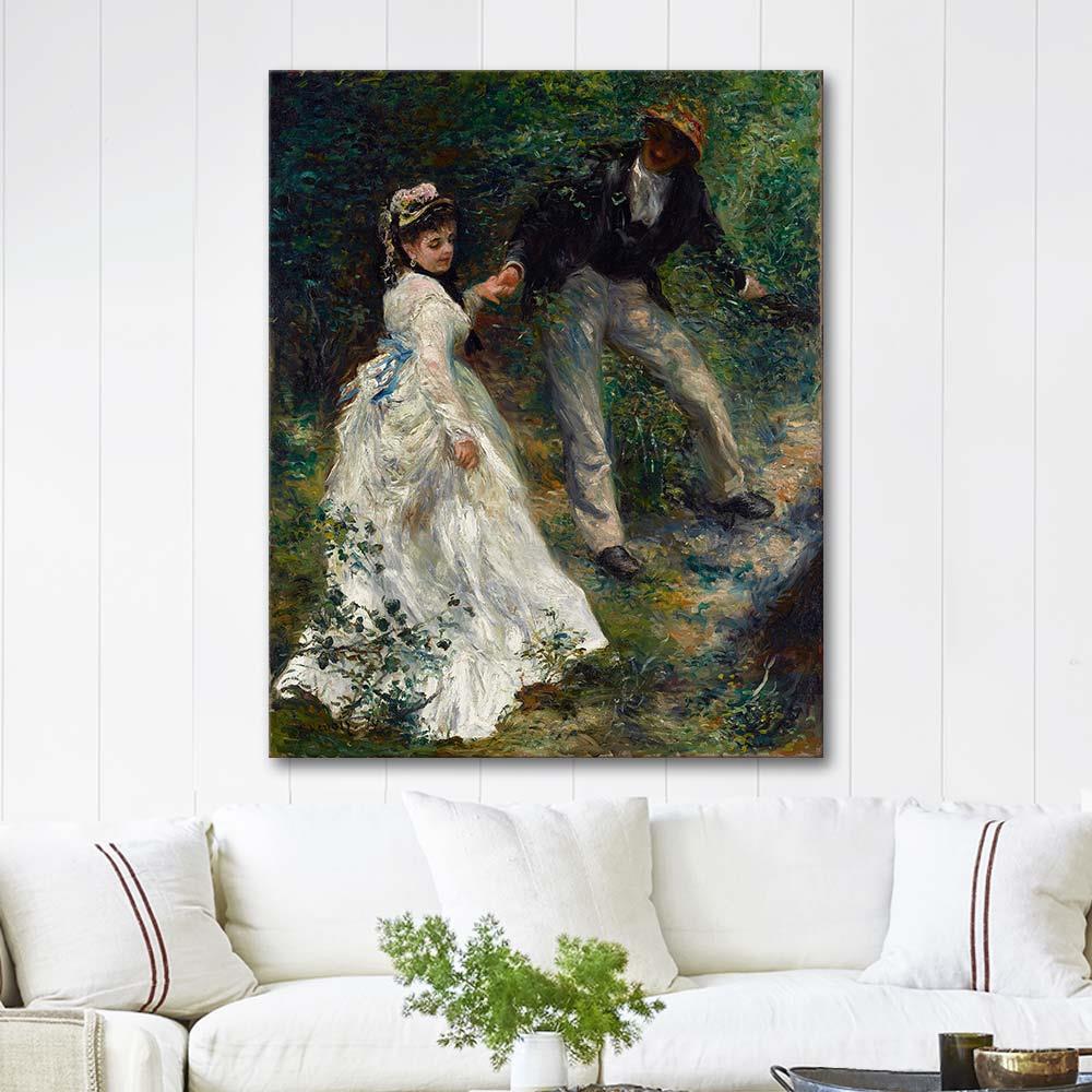 La Promenade by Pierre Auguste Renoir as Art Print