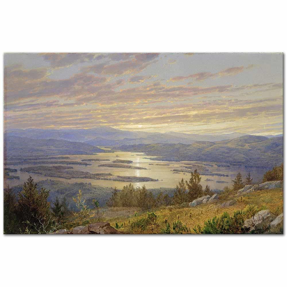 Lake Squam from Red Hill by William Trost Richards as Art Print