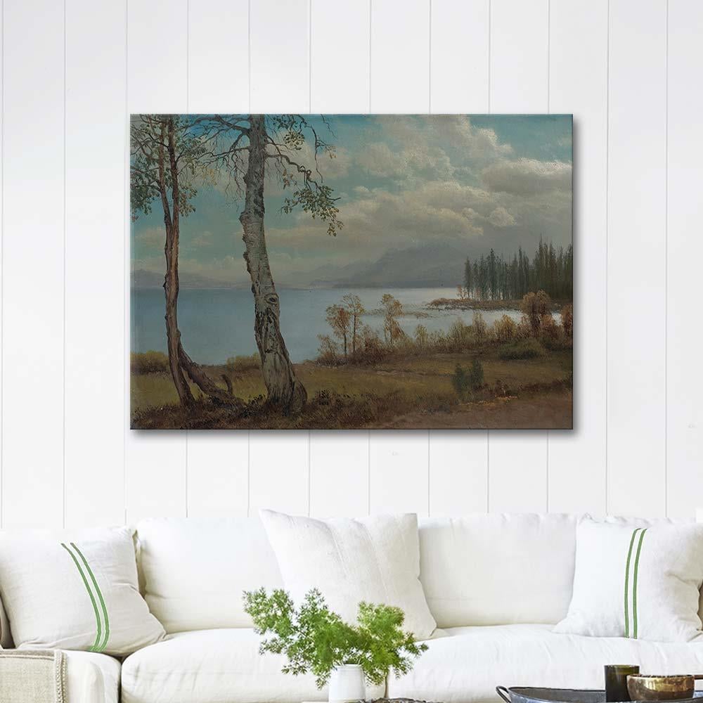 Albert Bierstadt Tahoe Gölü Kanvas Tablo
