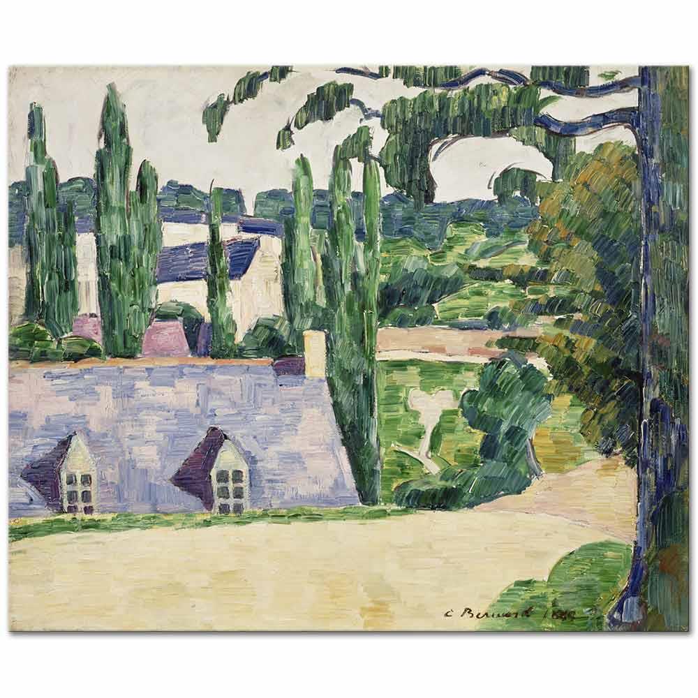 Emile Bernard Pont Aven Manzarası Kanvas Tablo