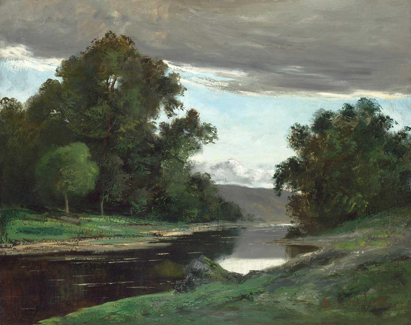 Gustave Courbet Peyzaj Kanvas Tablo
