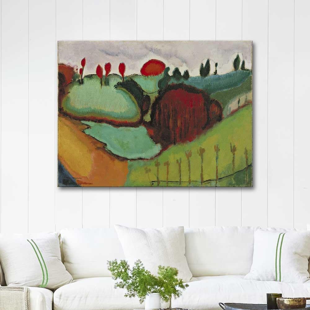 Landscape by Marcel Duchamp as Art Print