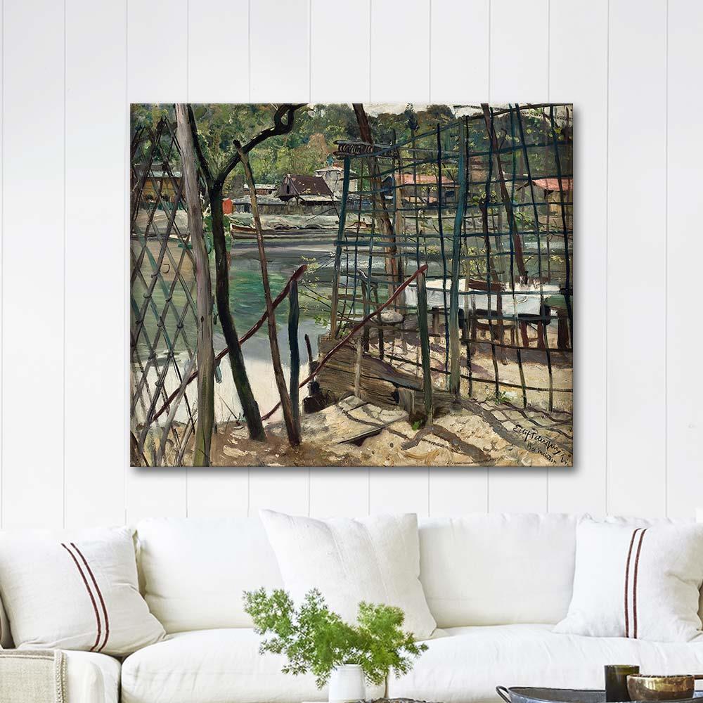 Eilif Peterssen Meudon'dan Manzara Fransa Kanvas Tablo