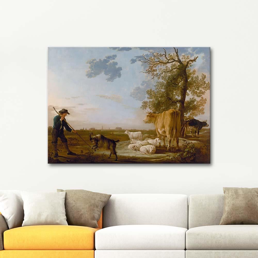 Aelbert Cuyp Sığırlar Peyzaj Kanvas Tablo