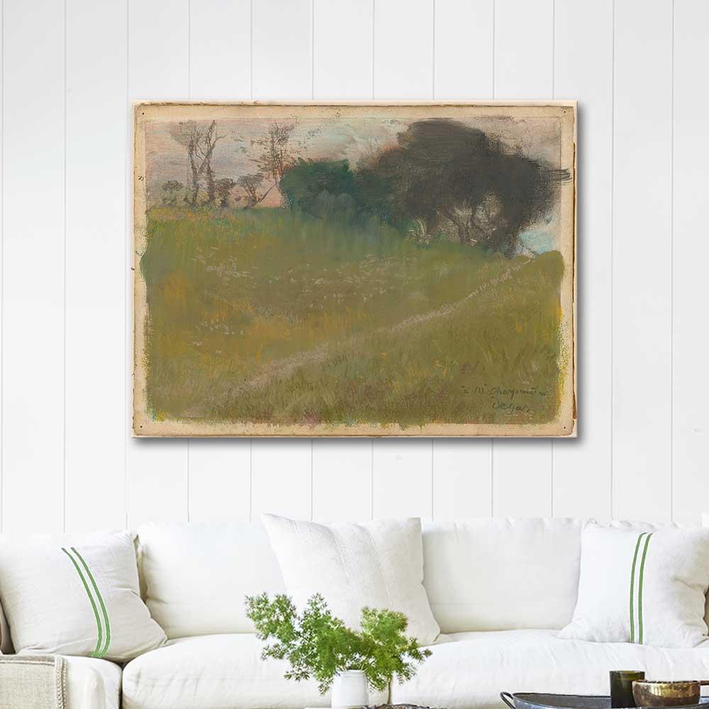 Edgar Degas Ağaçların Arasına Uzanan Yol Kanvas Tablo