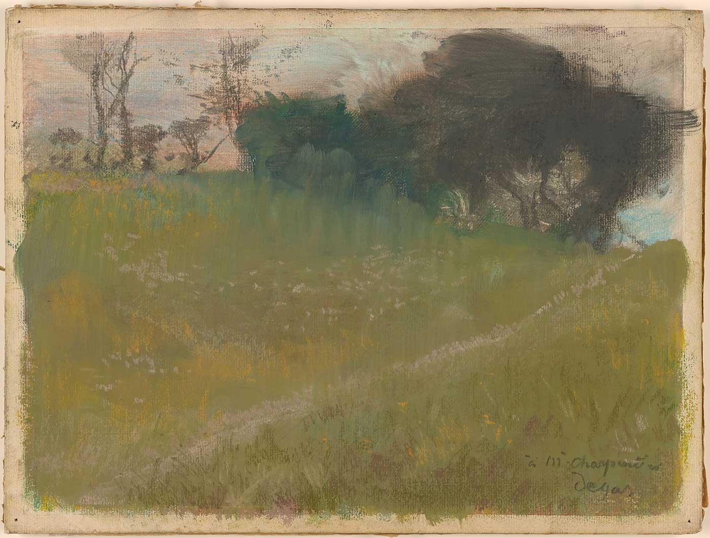 Edgar Degas Ağaçların Arasına Uzanan Yol Kanvas Tablo