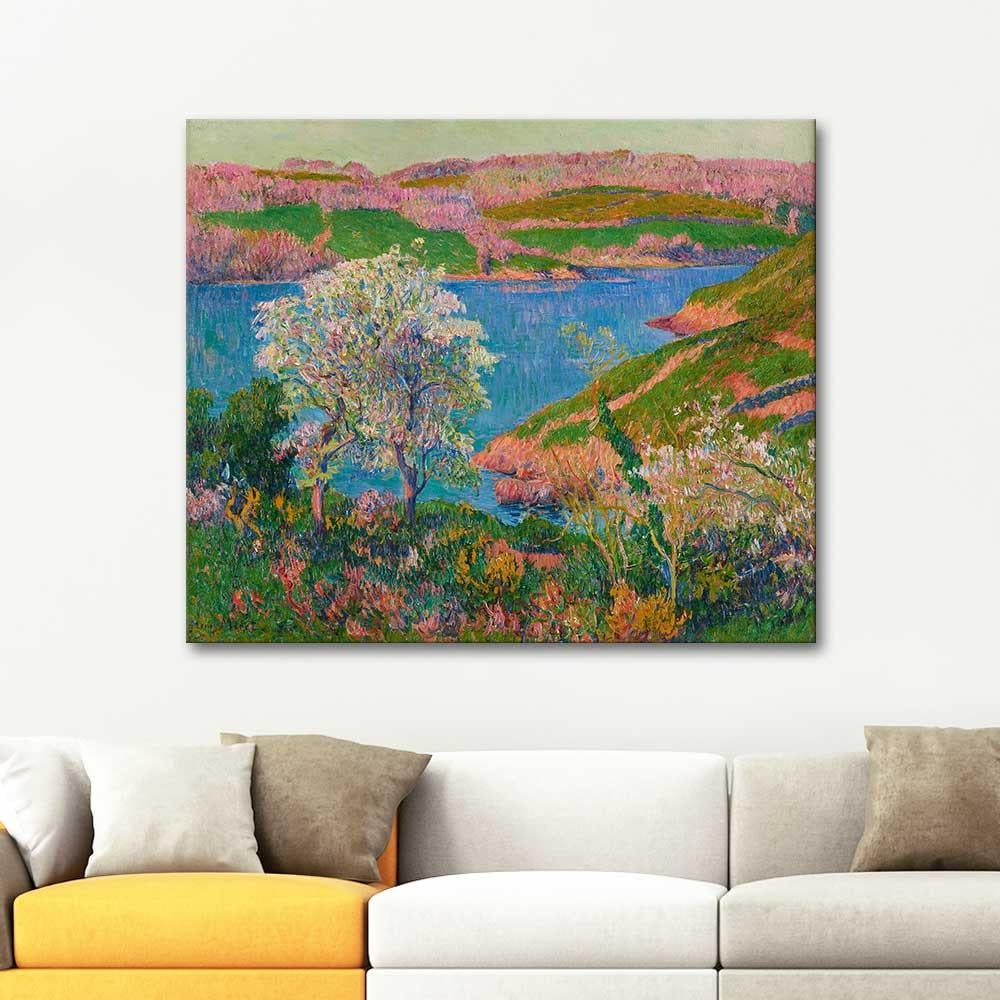 Henry Moret Goulineau Manzarası Kanvas Tablo