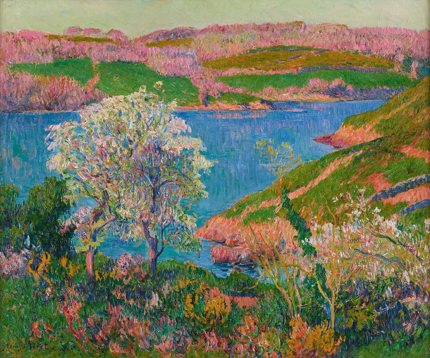 Henry Moret Goulineau Manzarası Kanvas Tablo