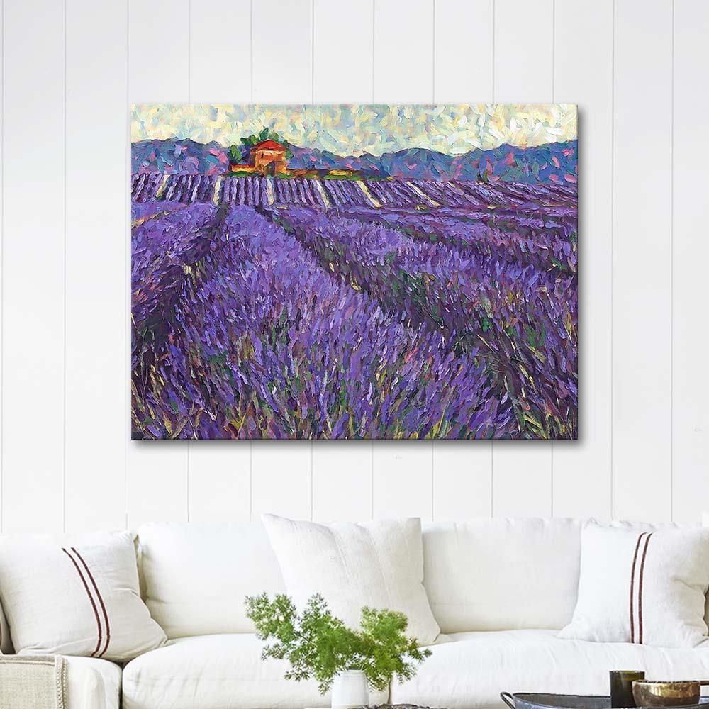 Lavender Field 01 as Art Print