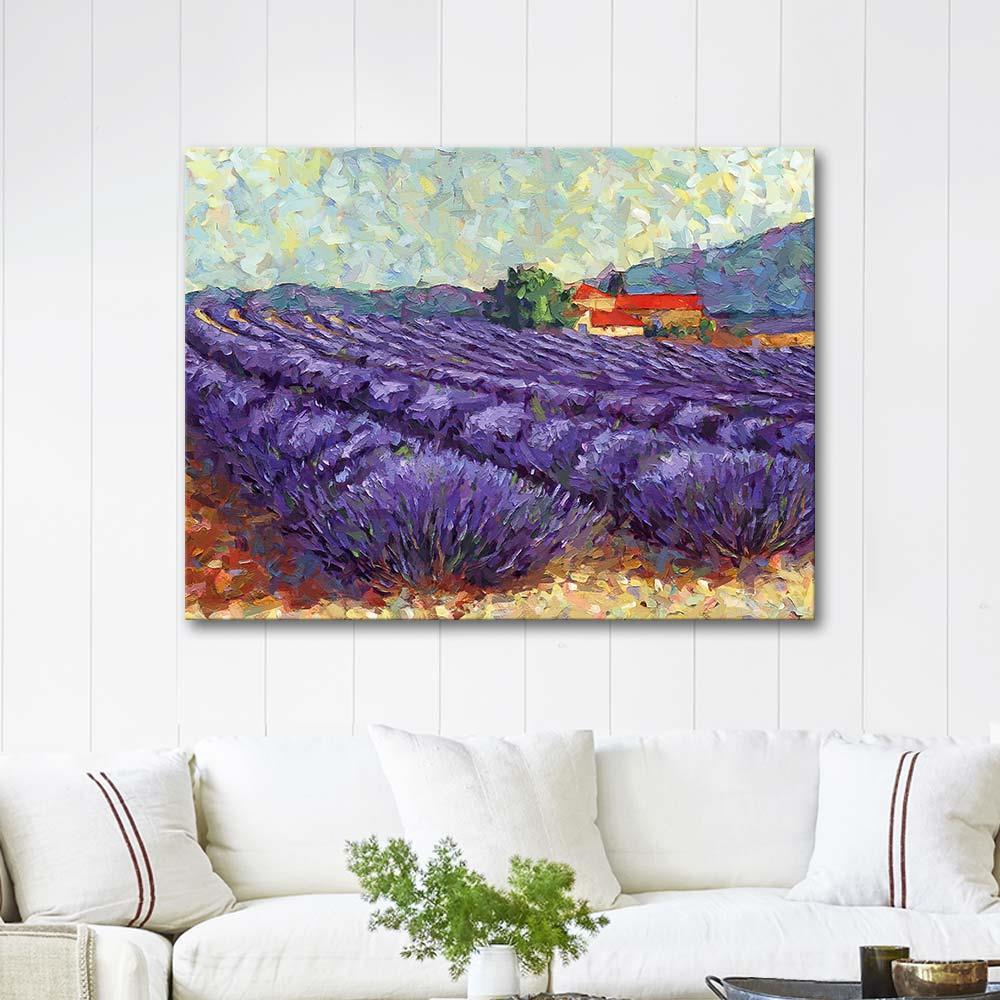Lavender Field 02 as Art Print