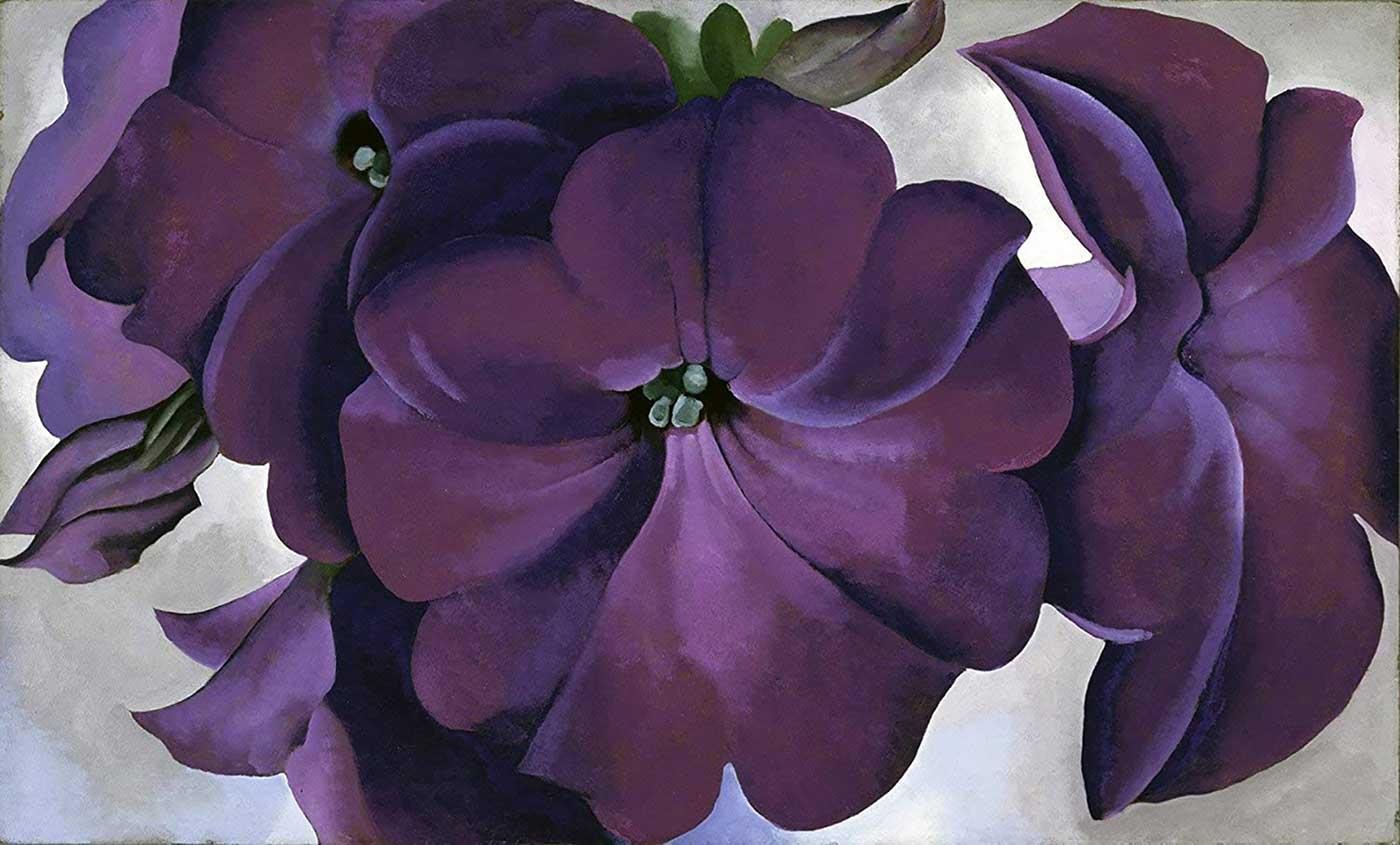 Lavender Petunias by Georgia O'Keeffe