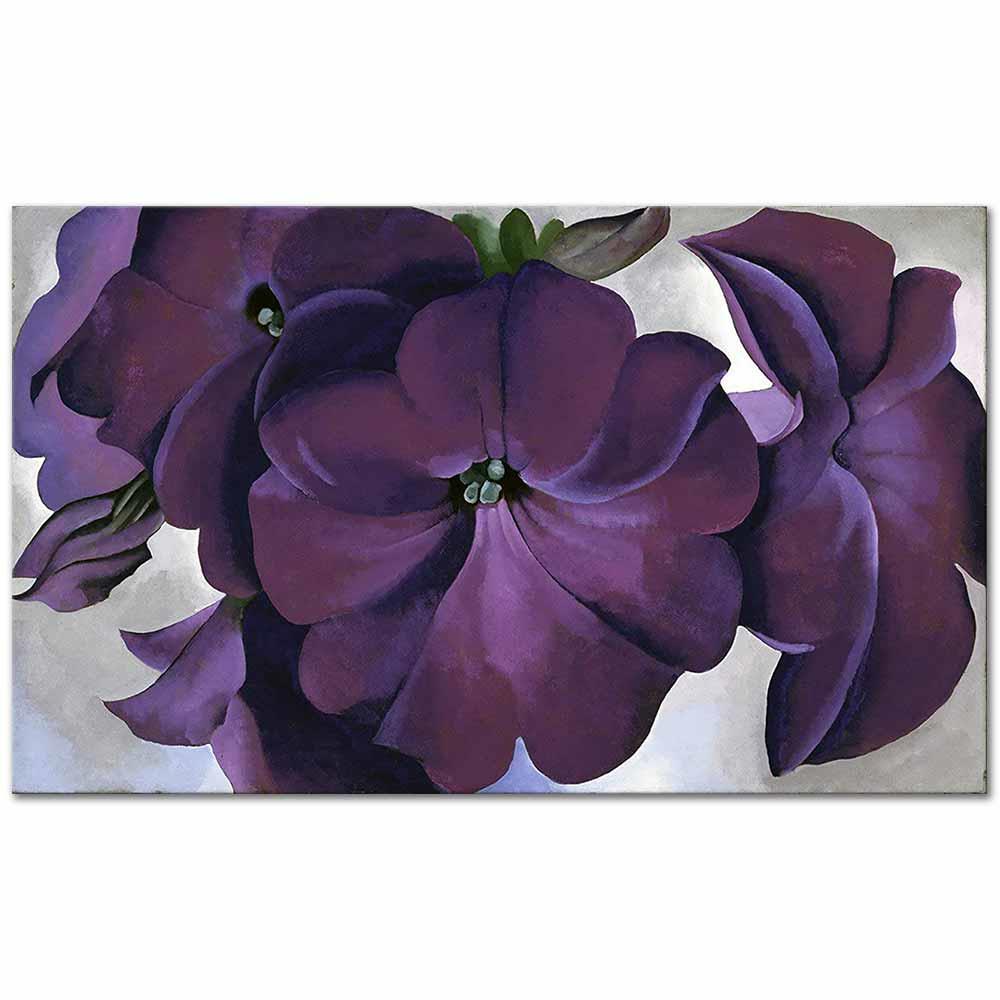 Lavender Petunias by Georgia O'Keeffe as Art Print