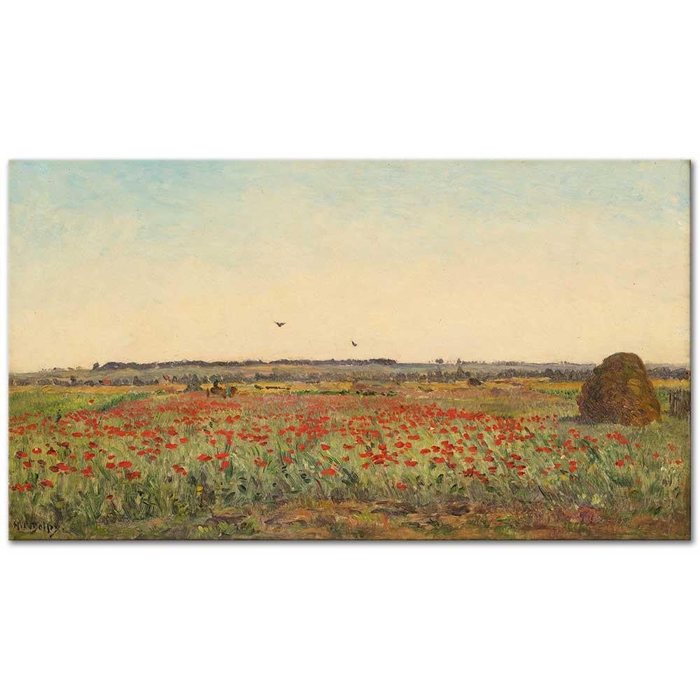 Le Champ de Coquelicot by Hippolyte Camille Delpy as Art Print