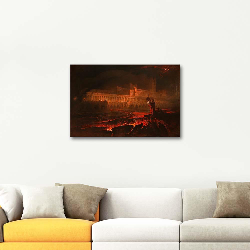 John Martin Le Pandemonium Kanvas Tablo