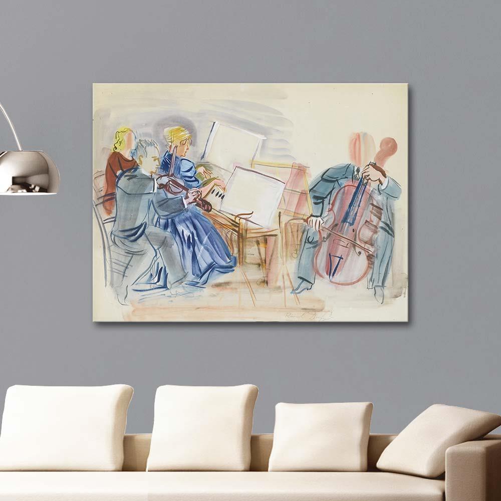 Raoul Dufy Üçlü Müzik Grubu Kanvas Tablo