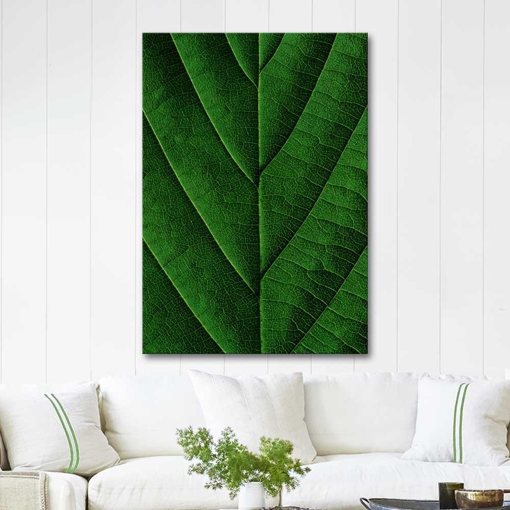 Yaprak Dokusu Kanvas Tablo