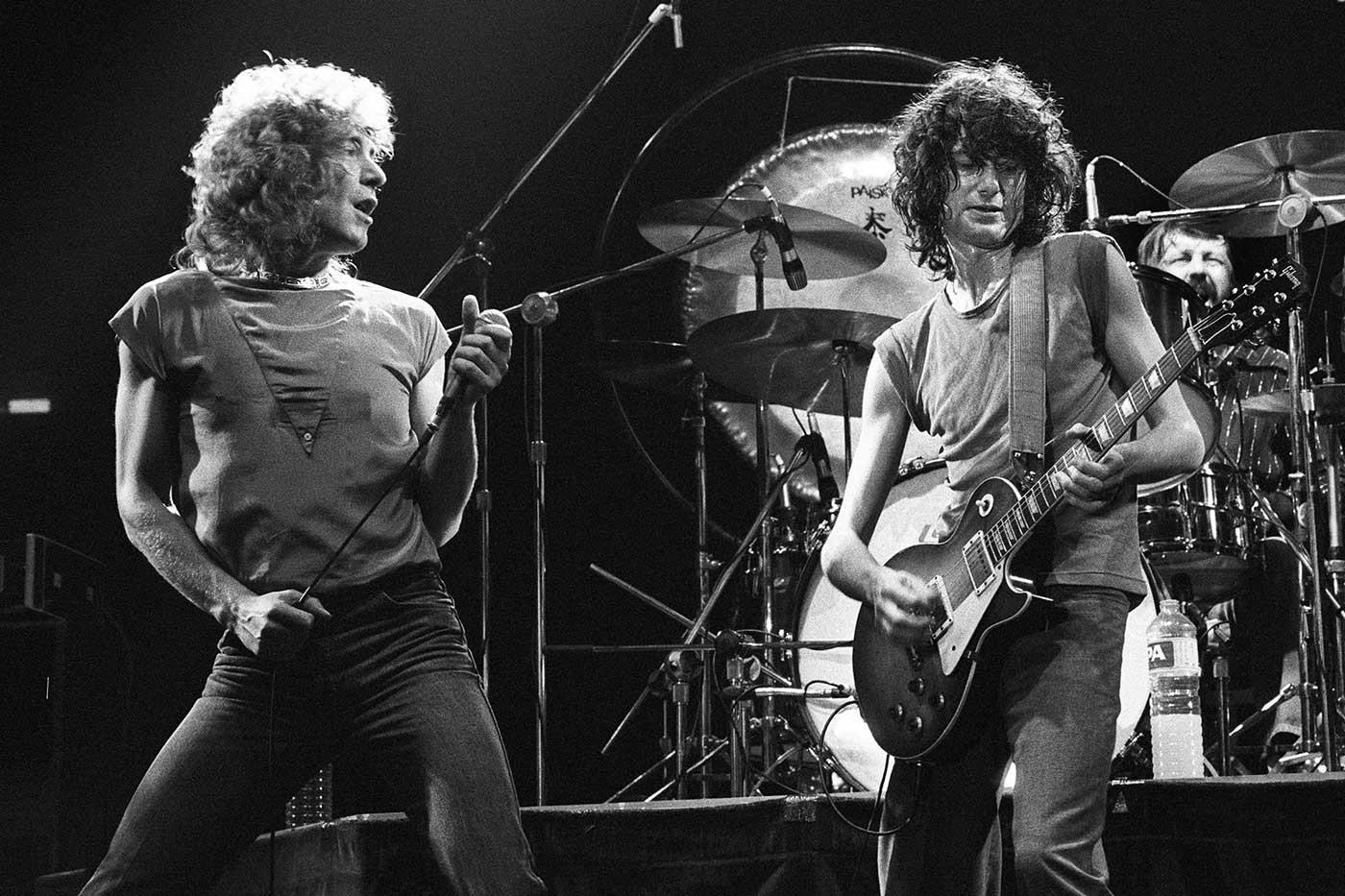 Led Zeppelin Knebworth Konserinde Kanvas Tablo