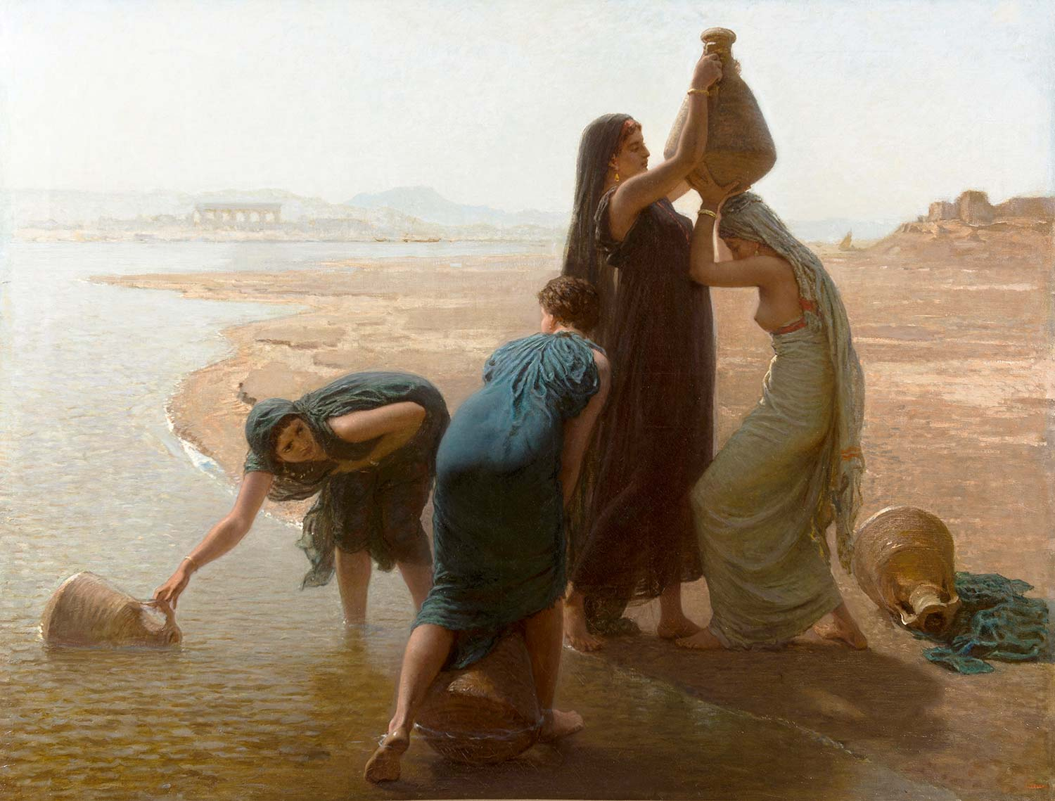 Fellaheen Women by the Nile by Leon Belly