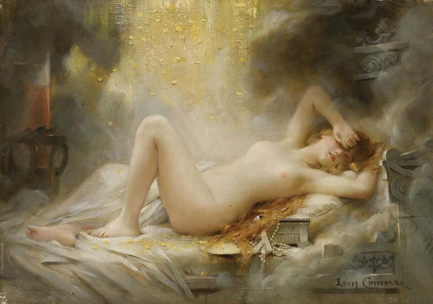 Danae and the Shower of Gold by Leon François Comerre