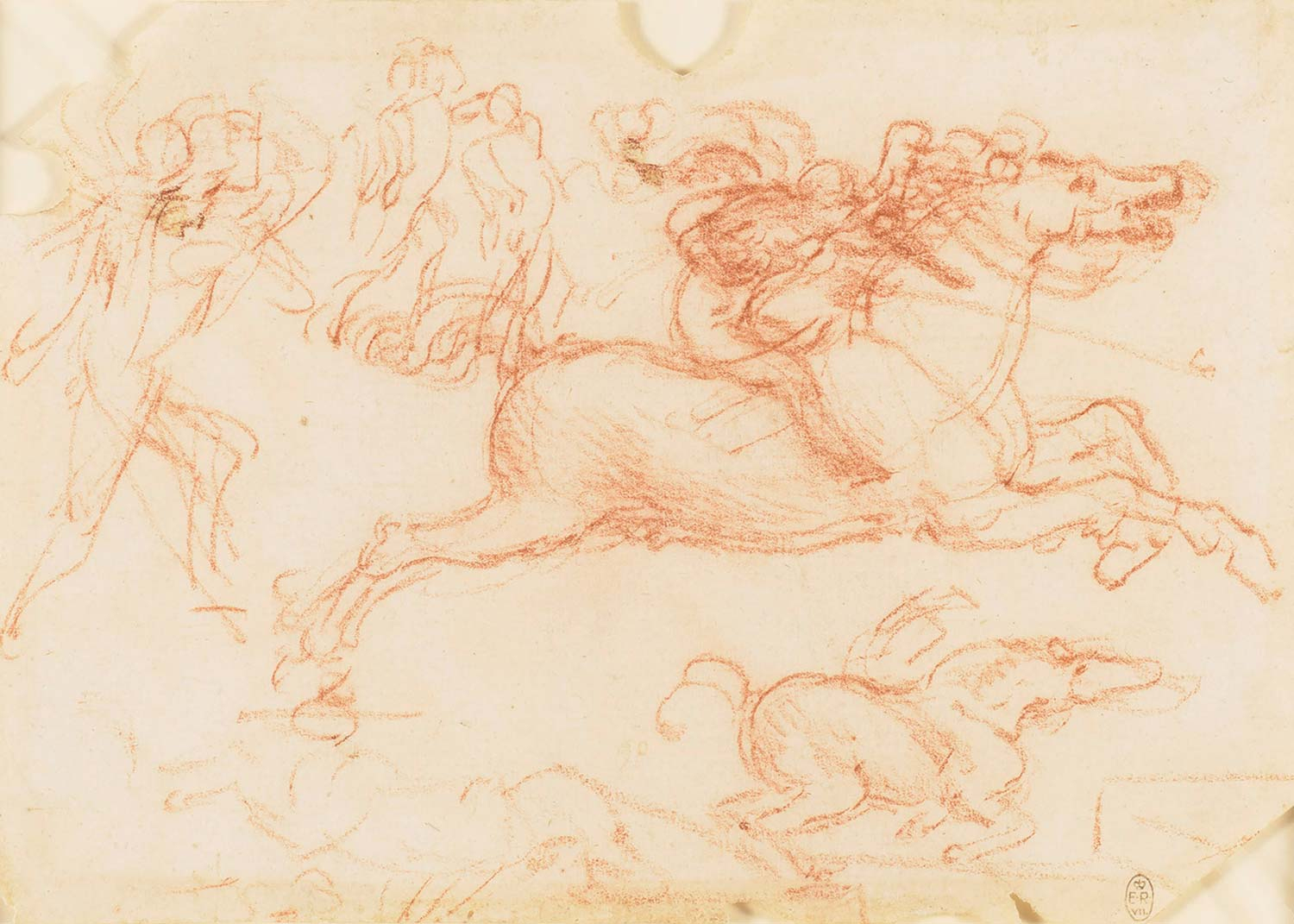 Galloping and Kicking Horses by Leonardo Da Vinci