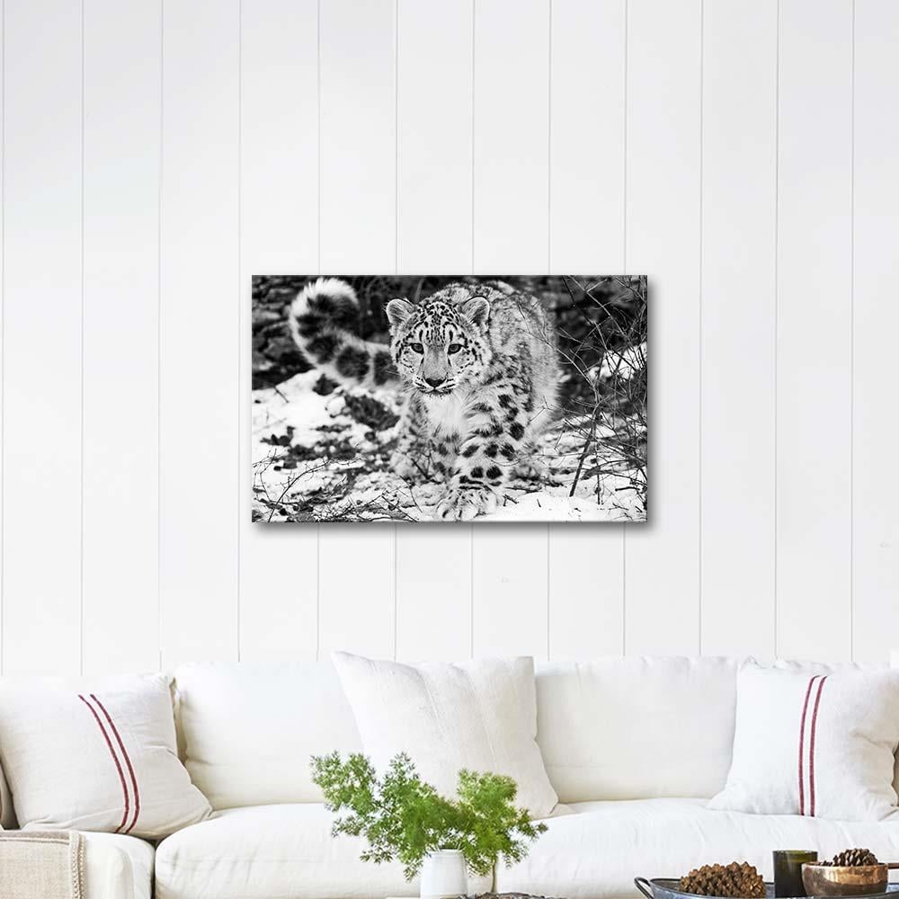 Leopard In The Snow Art Print
