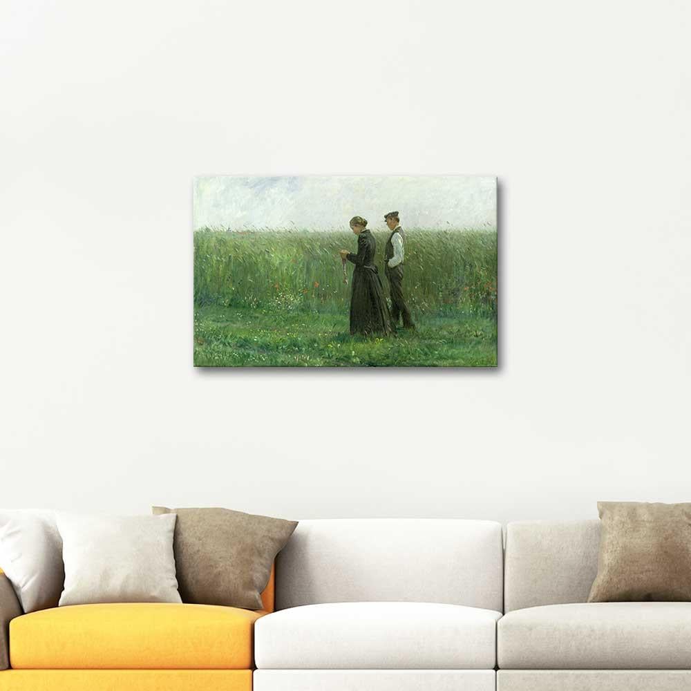 Leopold von Kalckreuth Pazar Öğleden Sonrası Kanvas Tablo