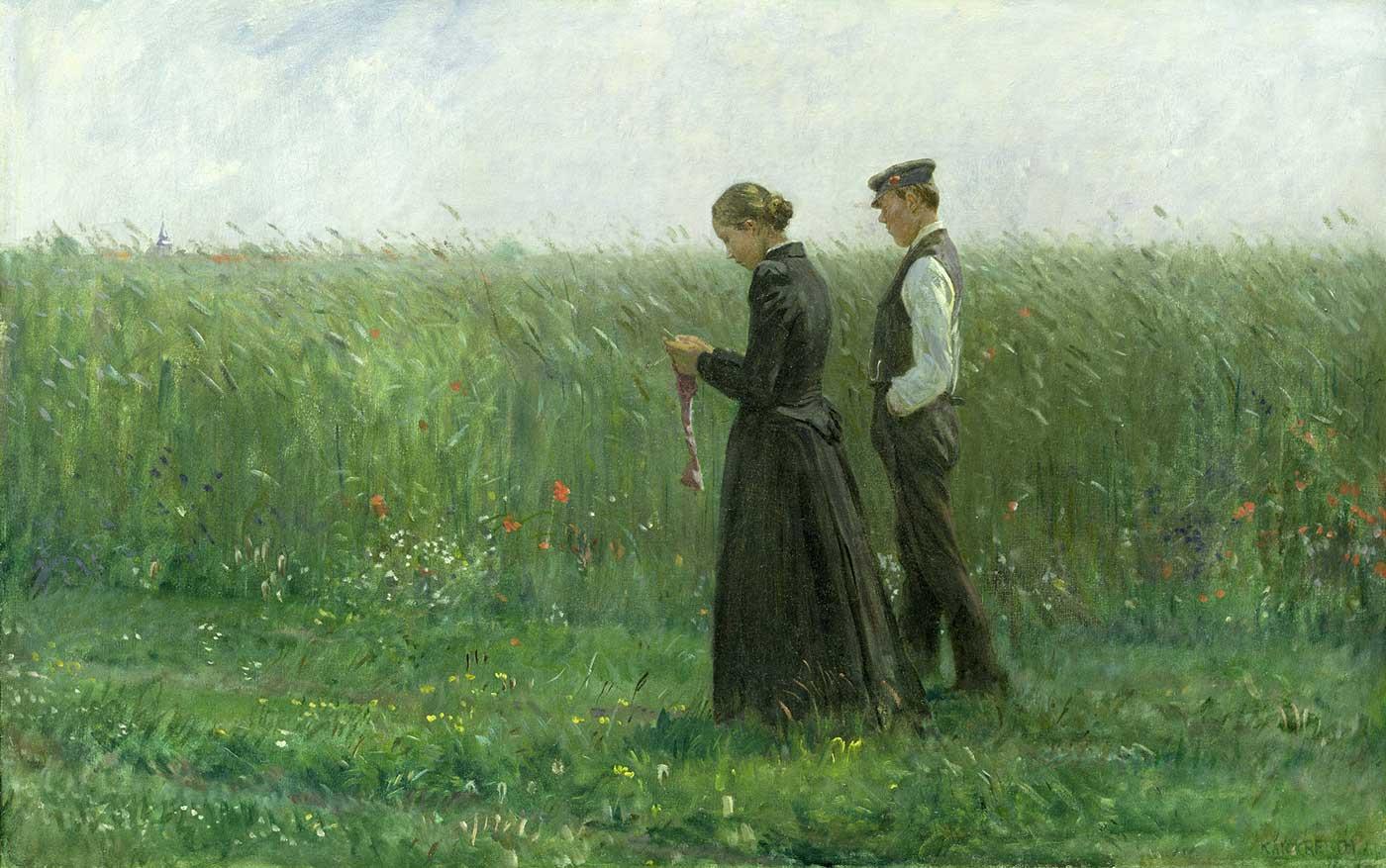 Leopold von Kalckreuth Pazar Öğleden Sonrası Kanvas Tablo