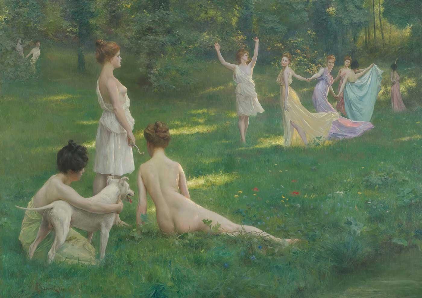 Les Chasseuresses by Julius LeBlanc Stewart