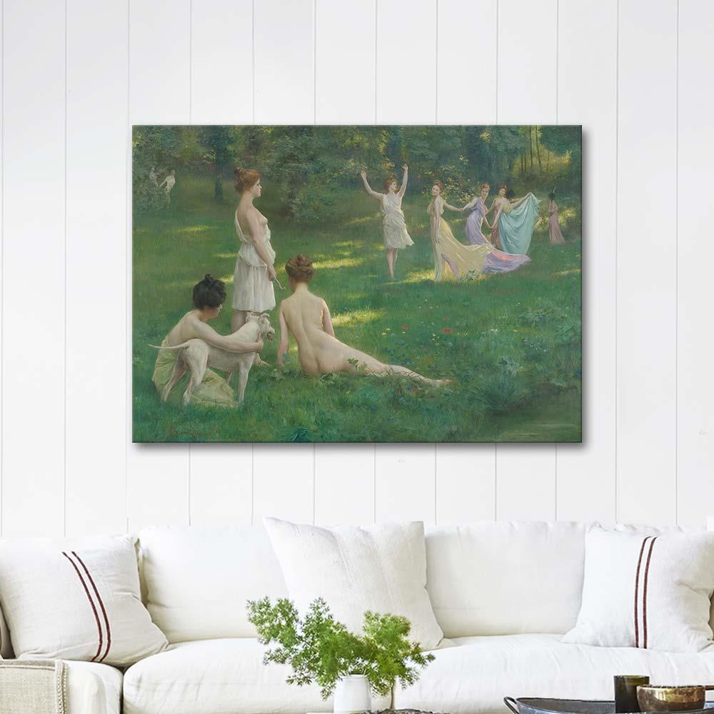 Les Chasseuresses by Julius LeBlanc Stewart as Art Print