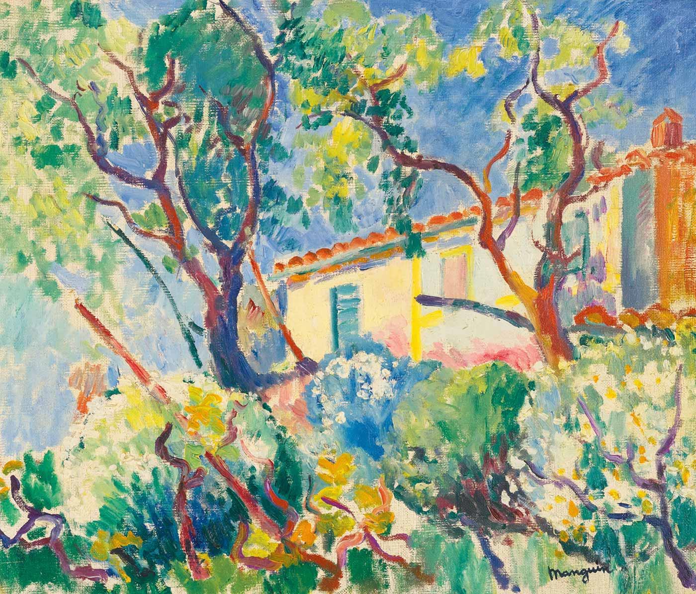 Les Cigales Saint Tropez by Henri Manguin as Art Print