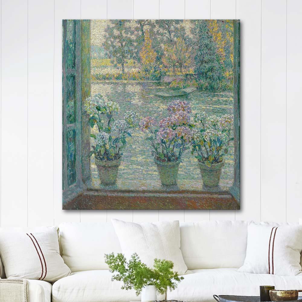 Les Hortensias by Henri Le Sidaner as Art Print