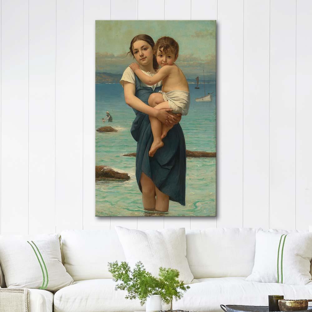 François Alfred Delobbe Kız Kardeşler Kanvas Tablo