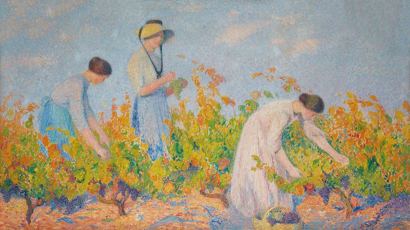 Henri Martin Üzüm Toplayanlar Kanvas Tablo