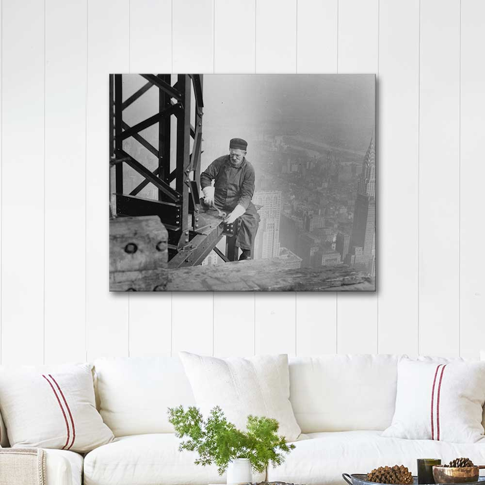 Lewis Hine Empire State Building Under Construction Art Print