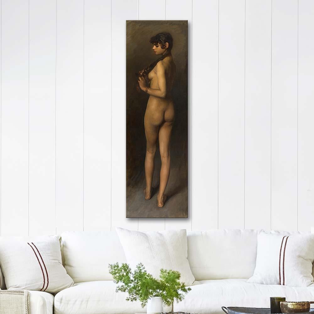 Life Study (Study of an Egyptian Girl) by John Singer Sargent as Art Print