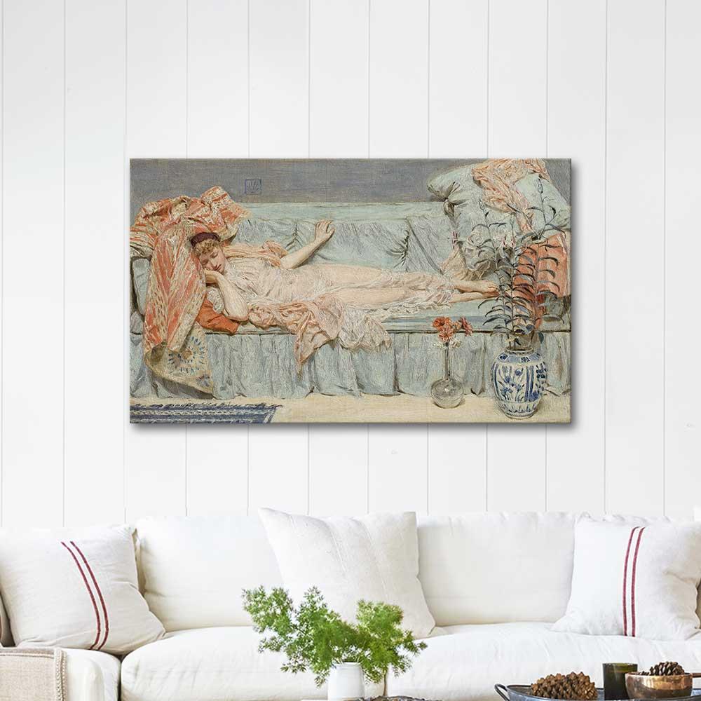 Lilies by Albert Joseph Moore as Art Print