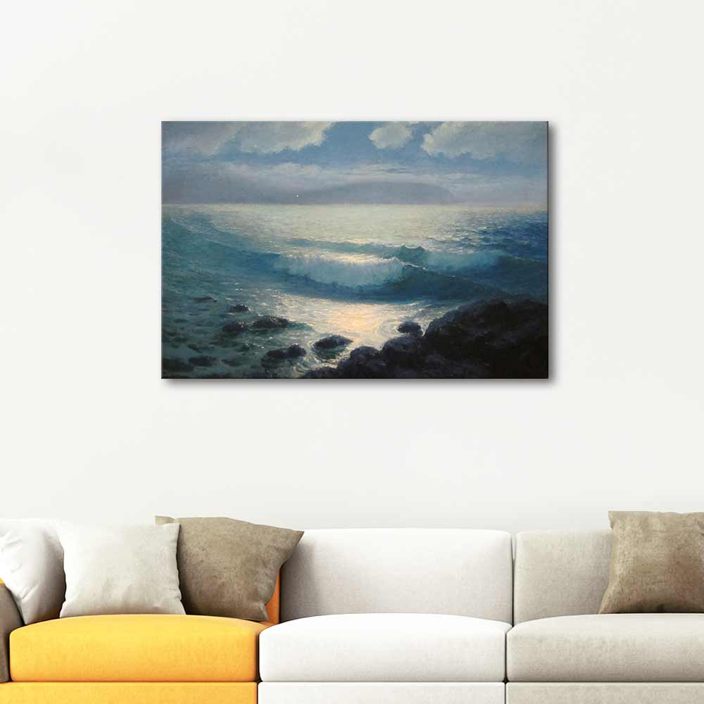 Lionel Walden Kahala Moonlight Art Print