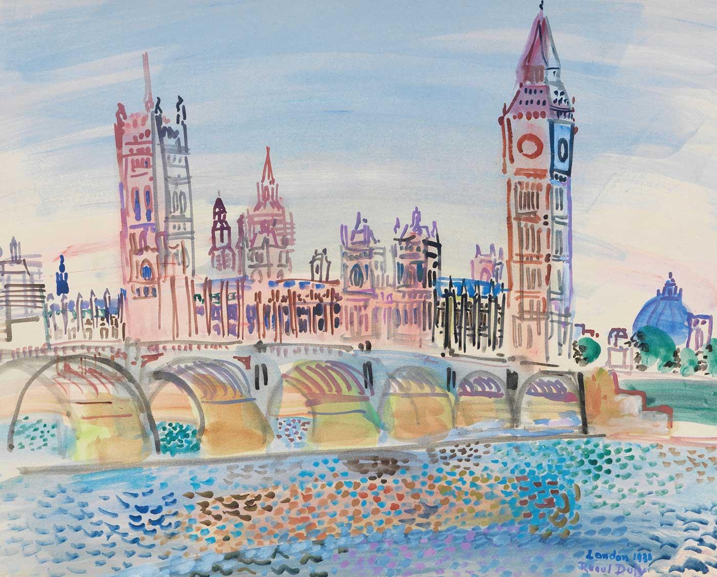 Raoul Dufy Parlamento Binası Londra Kanvas Tablo