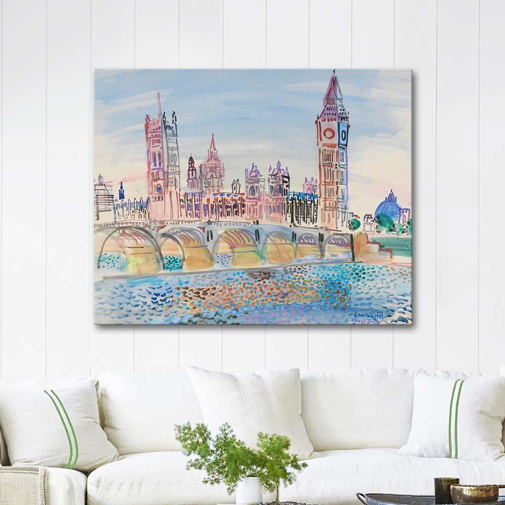 Raoul Dufy Parlamento Binası Londra Kanvas Tablo