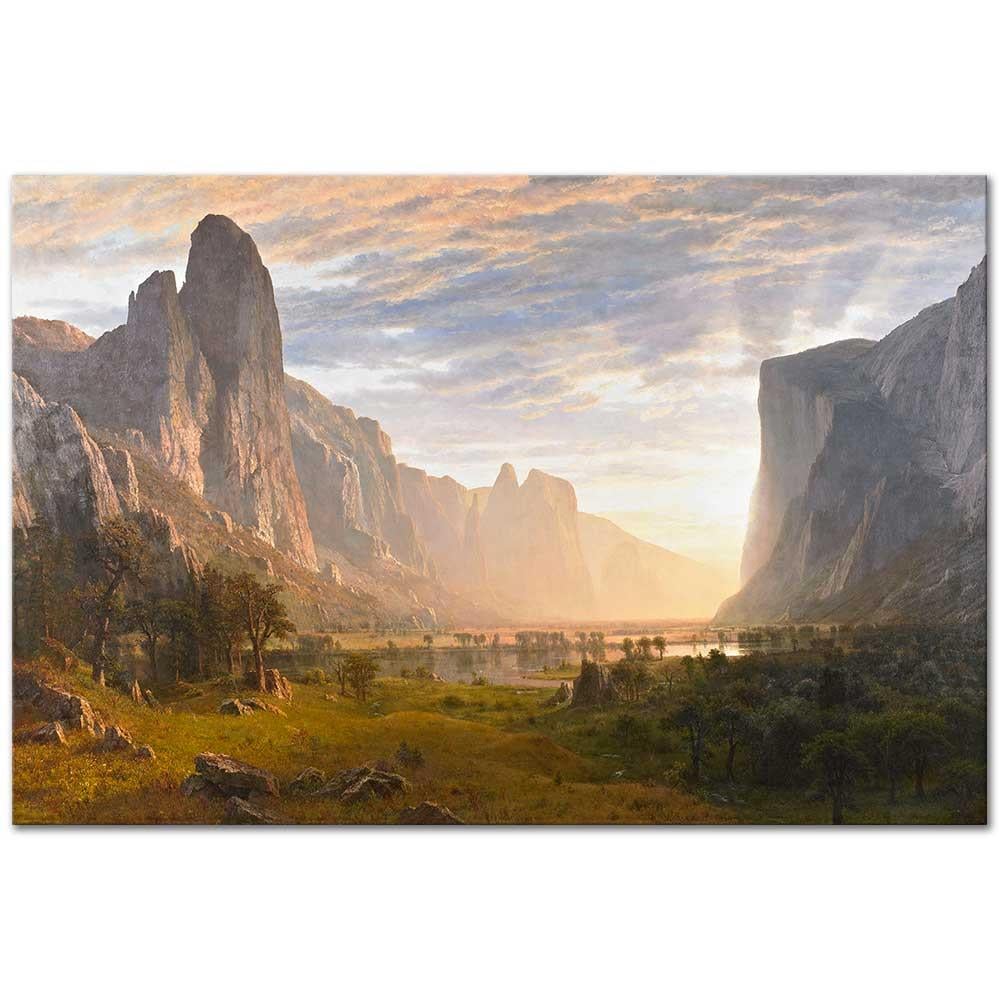 Albert Bierstadt Yosemite Vadisine Bakış Kanvas Tablo