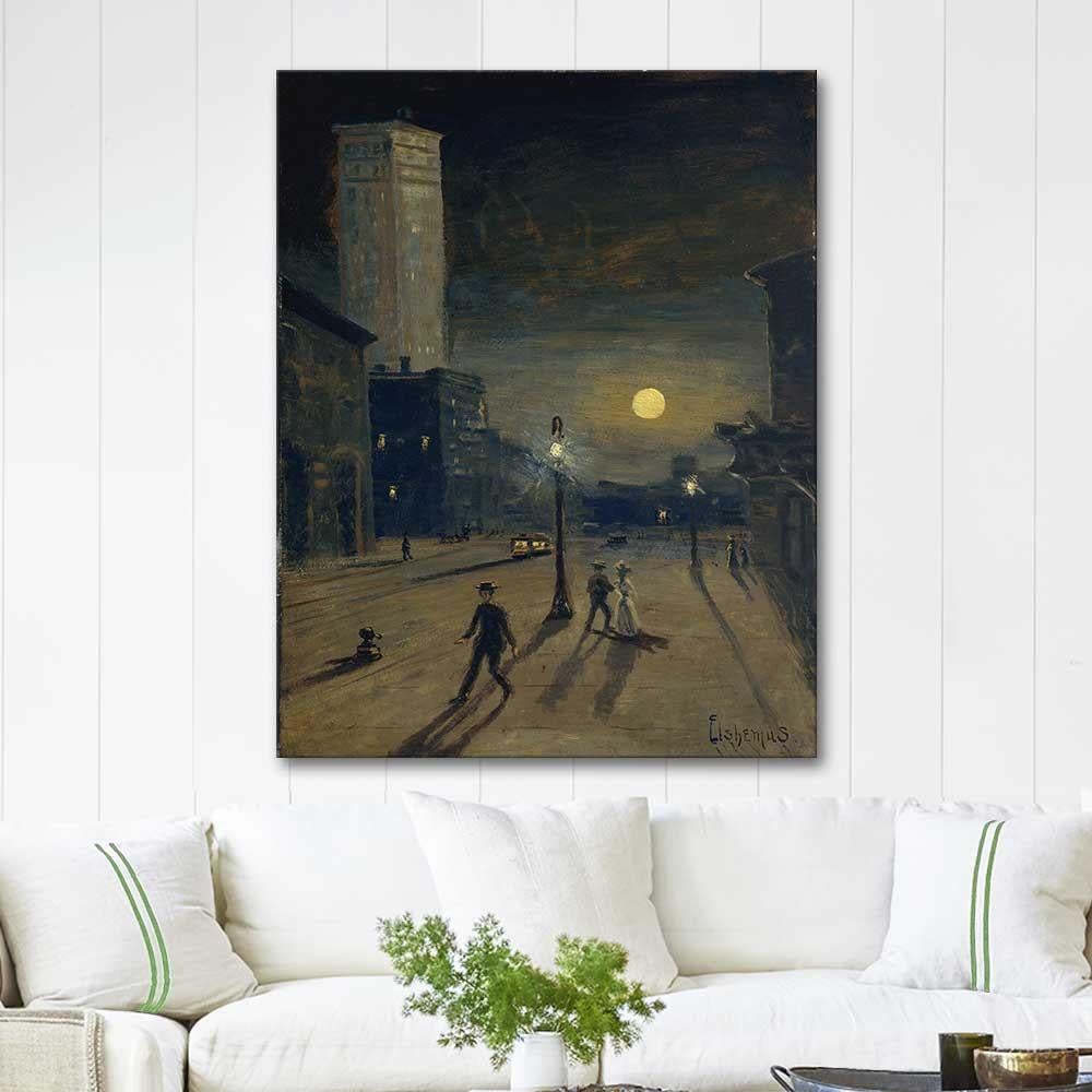 Louis Michel Eilshemius New York at Night Art Print