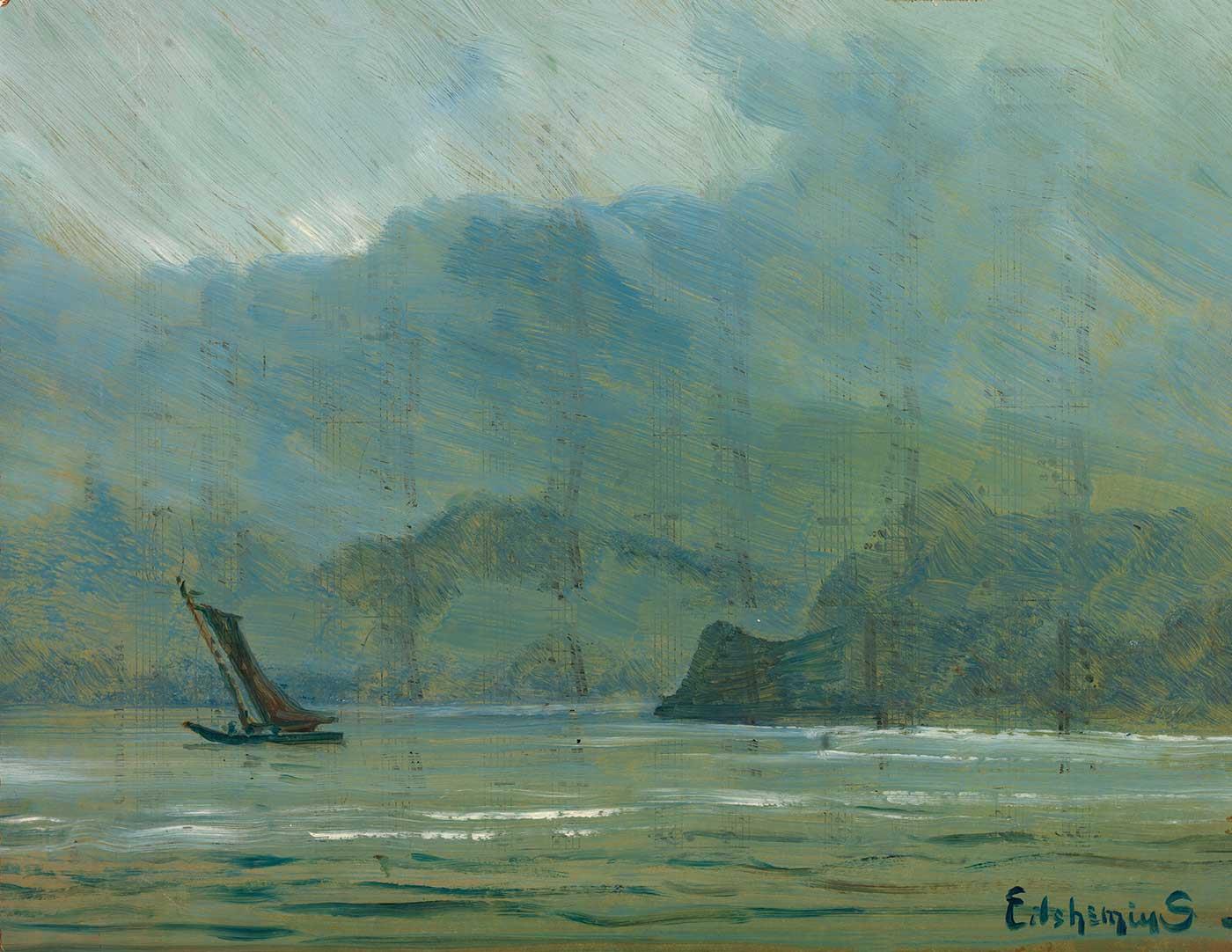 Pale Blue Landscape by Louis Michel Eilshemius