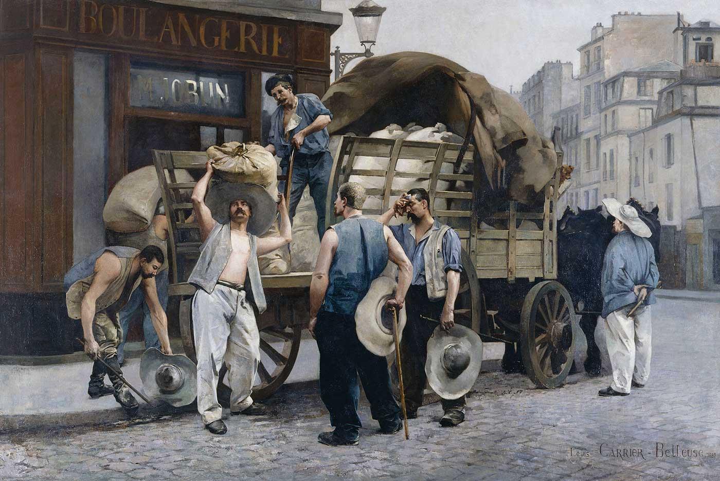 Flour Carriers by Louis Robert Carrier Belleuse