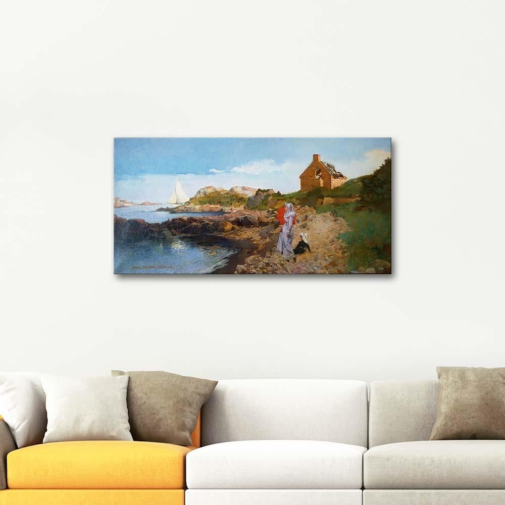 Louis Robert Carrier Belleuse On the Beach Art Print