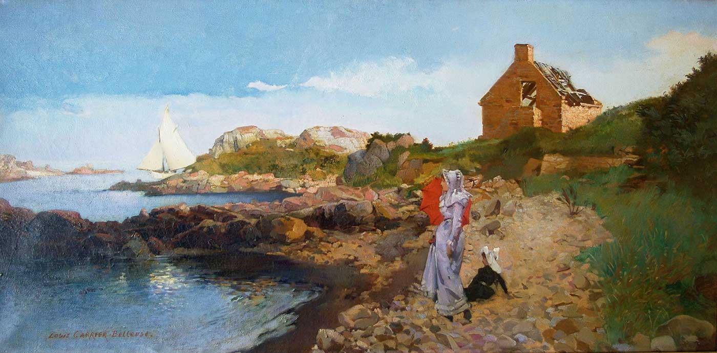 On the Beach by Louis Robert Carrier Belleuse