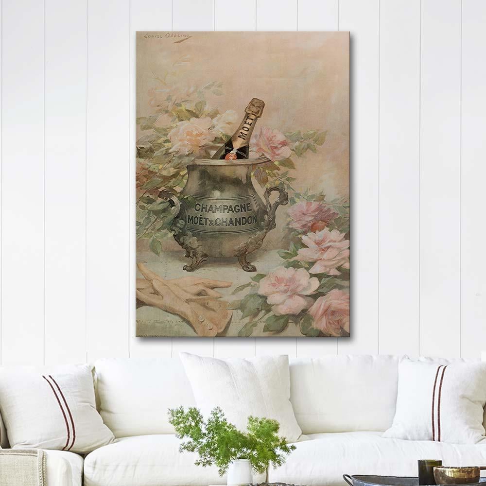 Louise Abbéma Moet & Chandon için Afiş Kanvas Tablo
