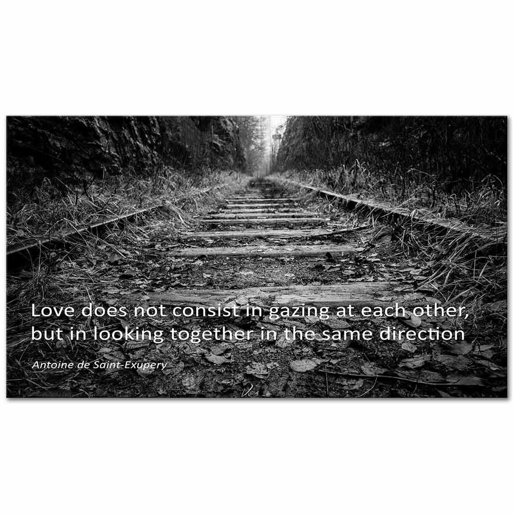 Love Does Not Consist in Gazing at Each Other as Art Print