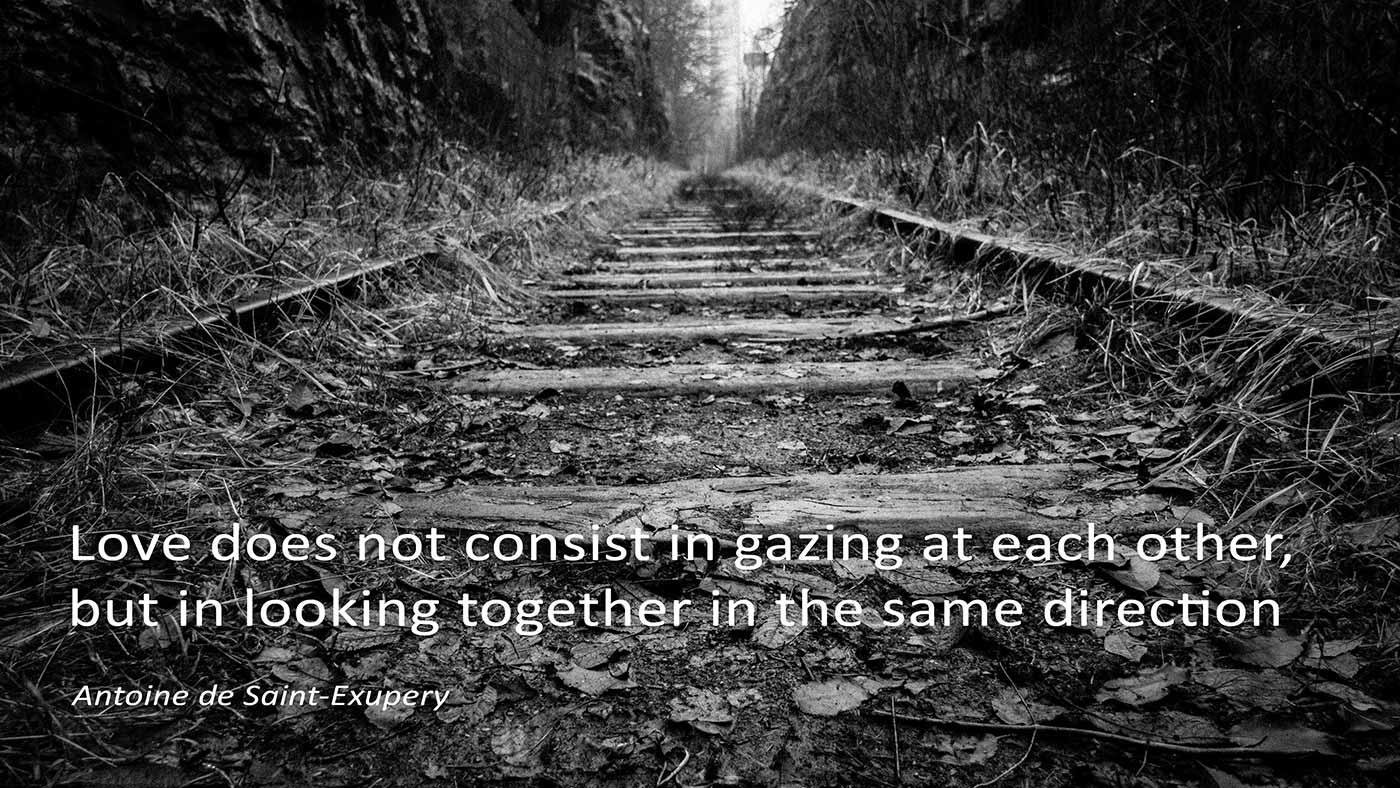 Love Does Not Consist in Gazing at Each Other