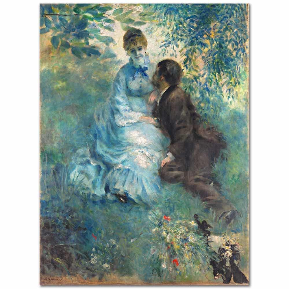 Pierre Auguste Renoir Aşıklar Kanvas Tablo