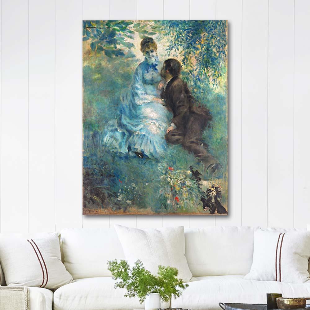 Pierre Auguste Renoir Aşıklar Kanvas Tablo